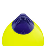 Saturn Yellow inflatable buoy, Polyform A-4 angled shot