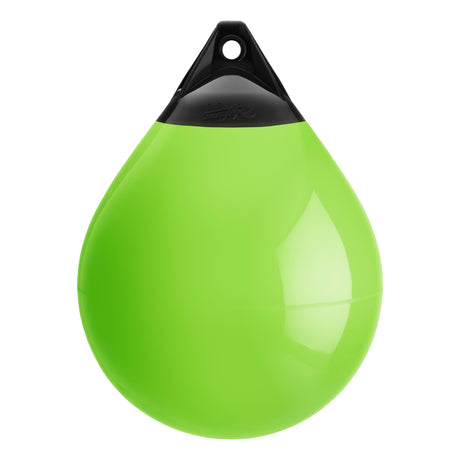 Lime buoy with Black-Top, Polyform A-4