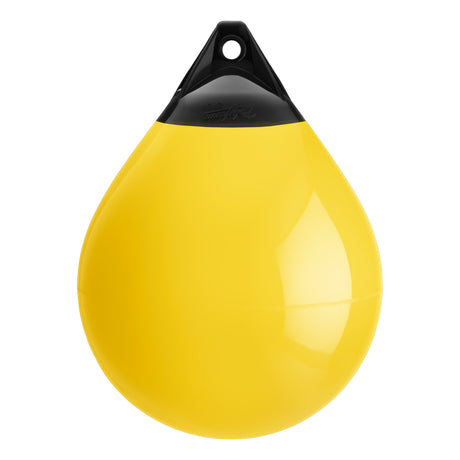 Yellow buoy with Black-Top, Polyform A-4