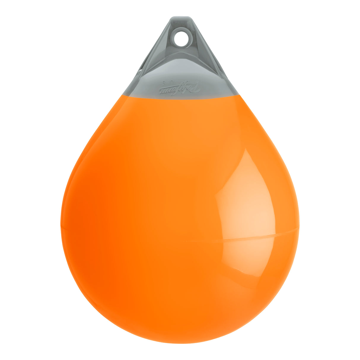 Orange buoy with Grey-Top, Polyform A-4