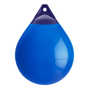 Blue inflatable buoy, Polyform A-4 