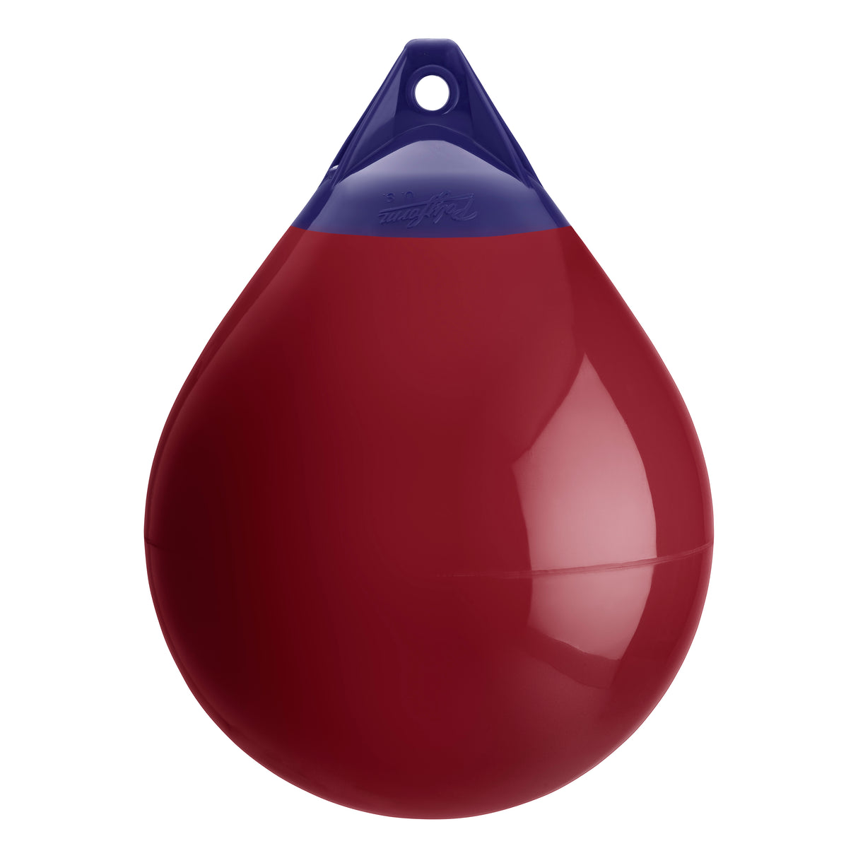 Burgundy inflatable buoy, Polyform A-4 