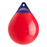 Red inflatable buoy, Polyform A-4 