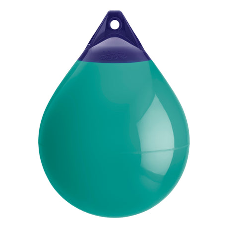 Teal inflatable buoy, Polyform A-4 