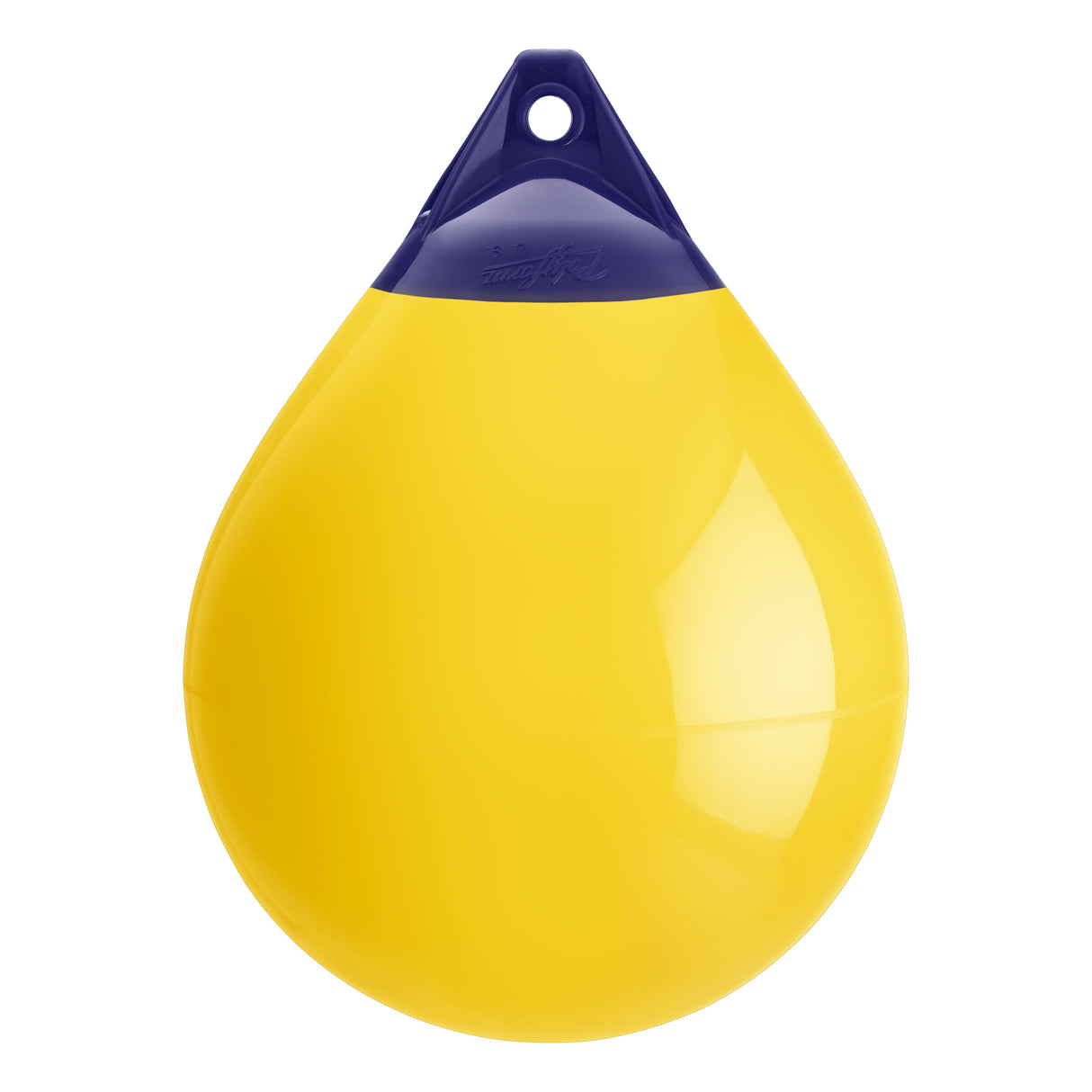 Yellow inflatable buoy, Polyform A-4 