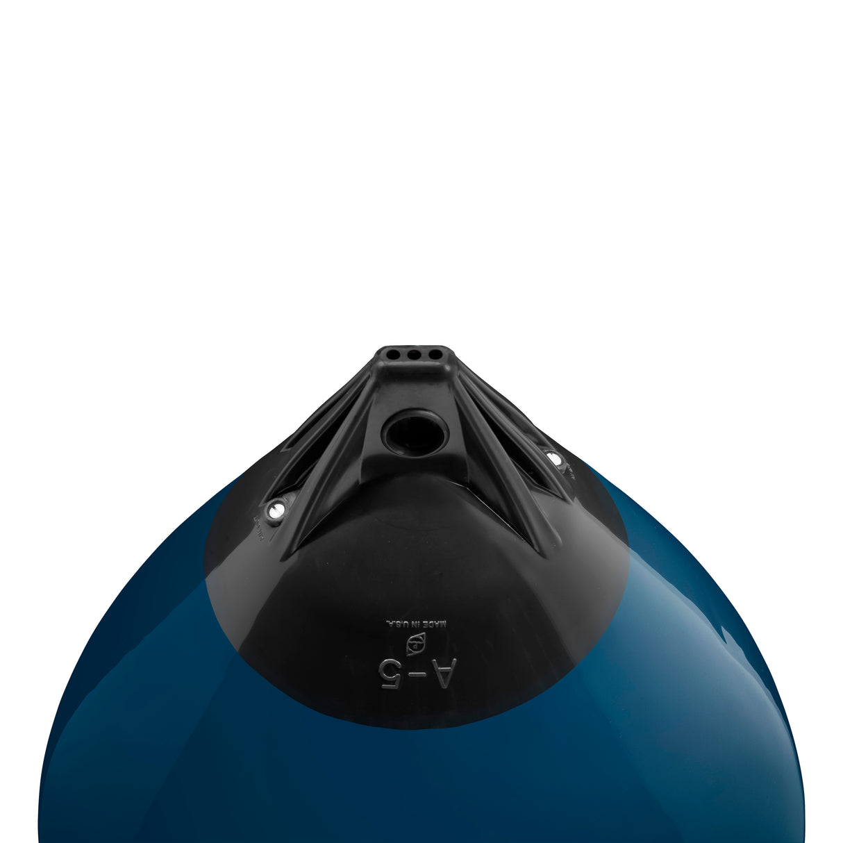 Catalina Blue buoy with Black-Top, Polyform A-5 angled shot
