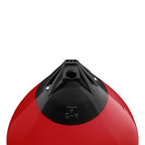 Classic Red buoy with Black-Top, Polyform A-5 angled shot