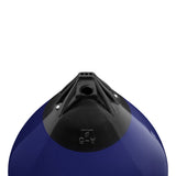 Navy Blue buoy with Black-Top, Polyform A-5 angled shot