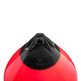 Red buoy with Black-Top, Polyform A-5 angled shot