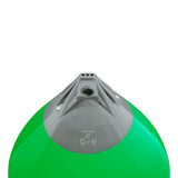 Green buoy with Grey-Top, Polyform A-5 angled shot