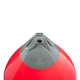 Red buoy with Grey-Top, Polyform A-5 angled shot