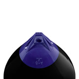 Black inflatable buoy, Polyform A-5 angled shot