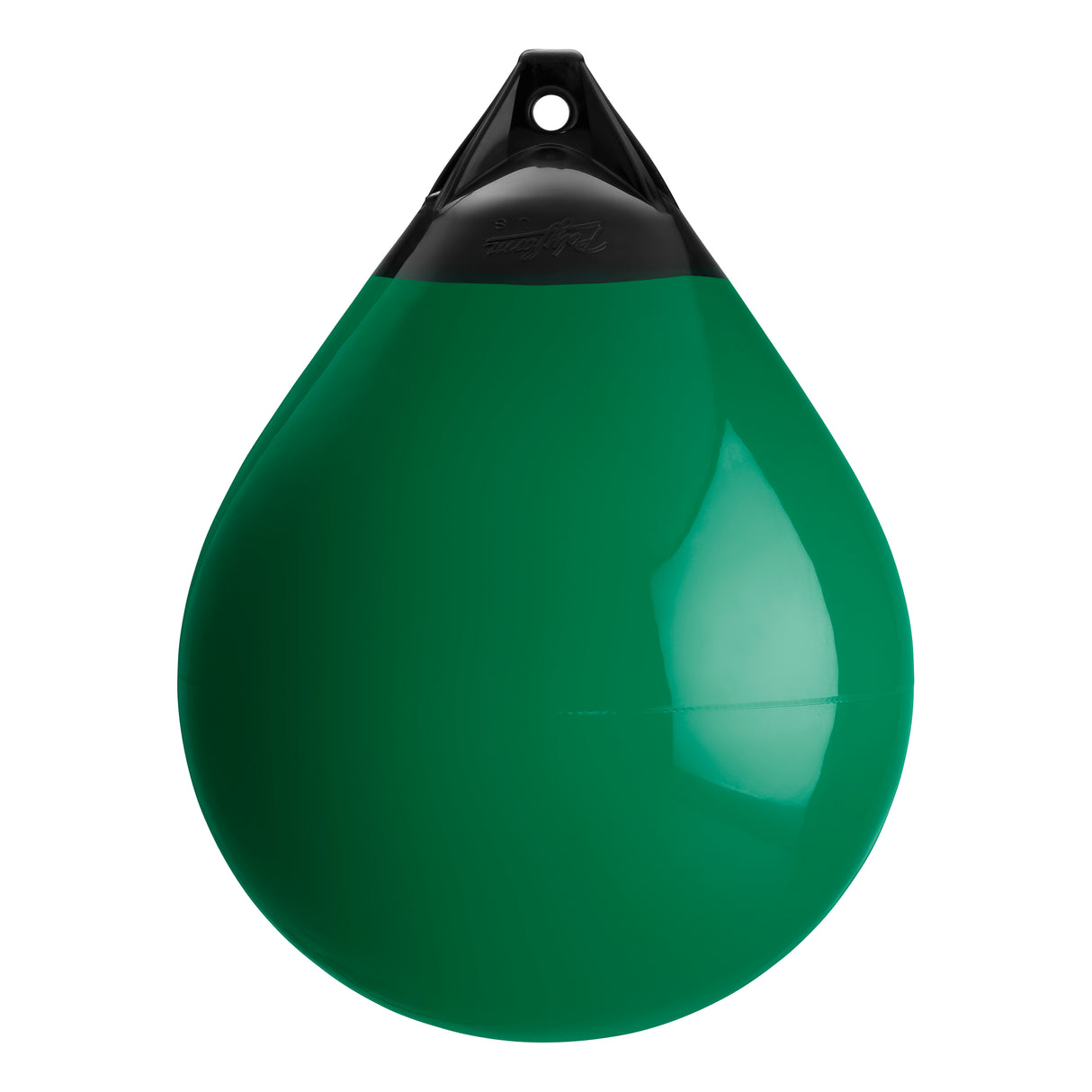 Forest Green buoy with Black-Top, Polyform A-5