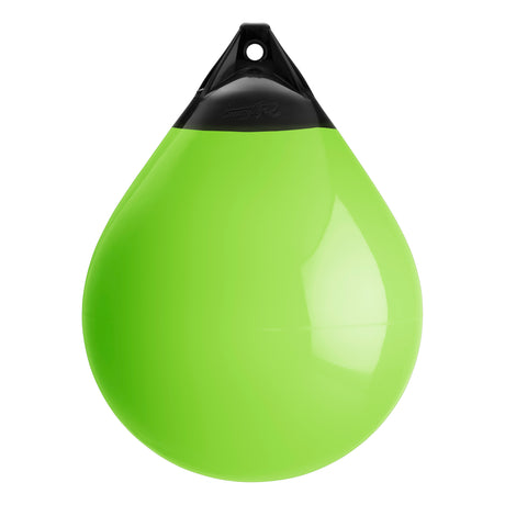 Lime buoy with Black-Top, Polyform A-5