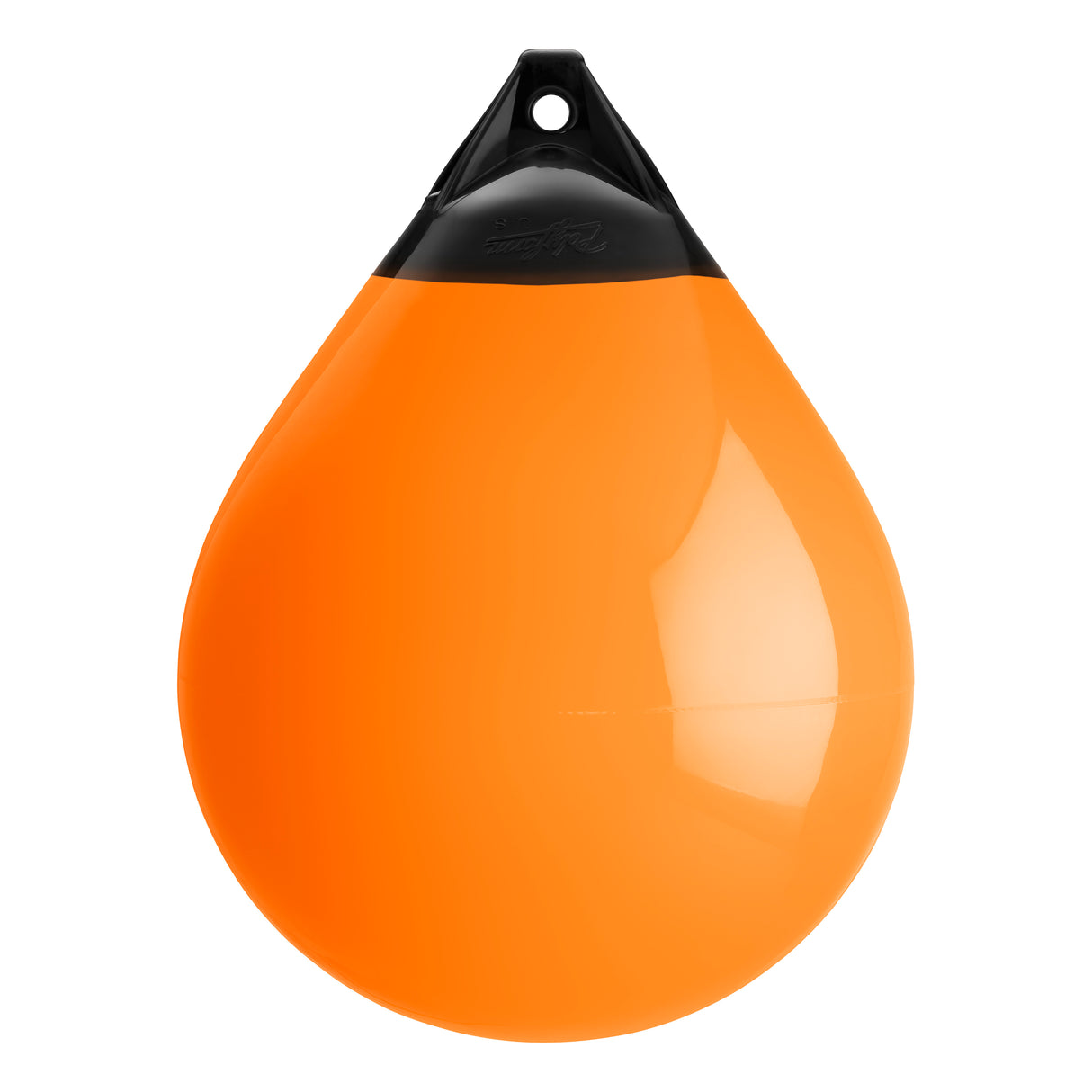 Orange buoy with Black-Top, Polyform A-5
