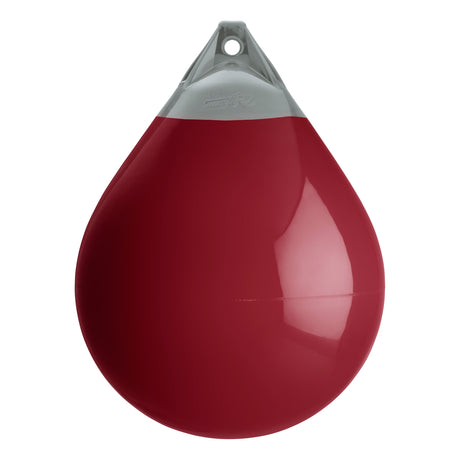 Burgundy buoy with Grey-Top, Polyform A-5