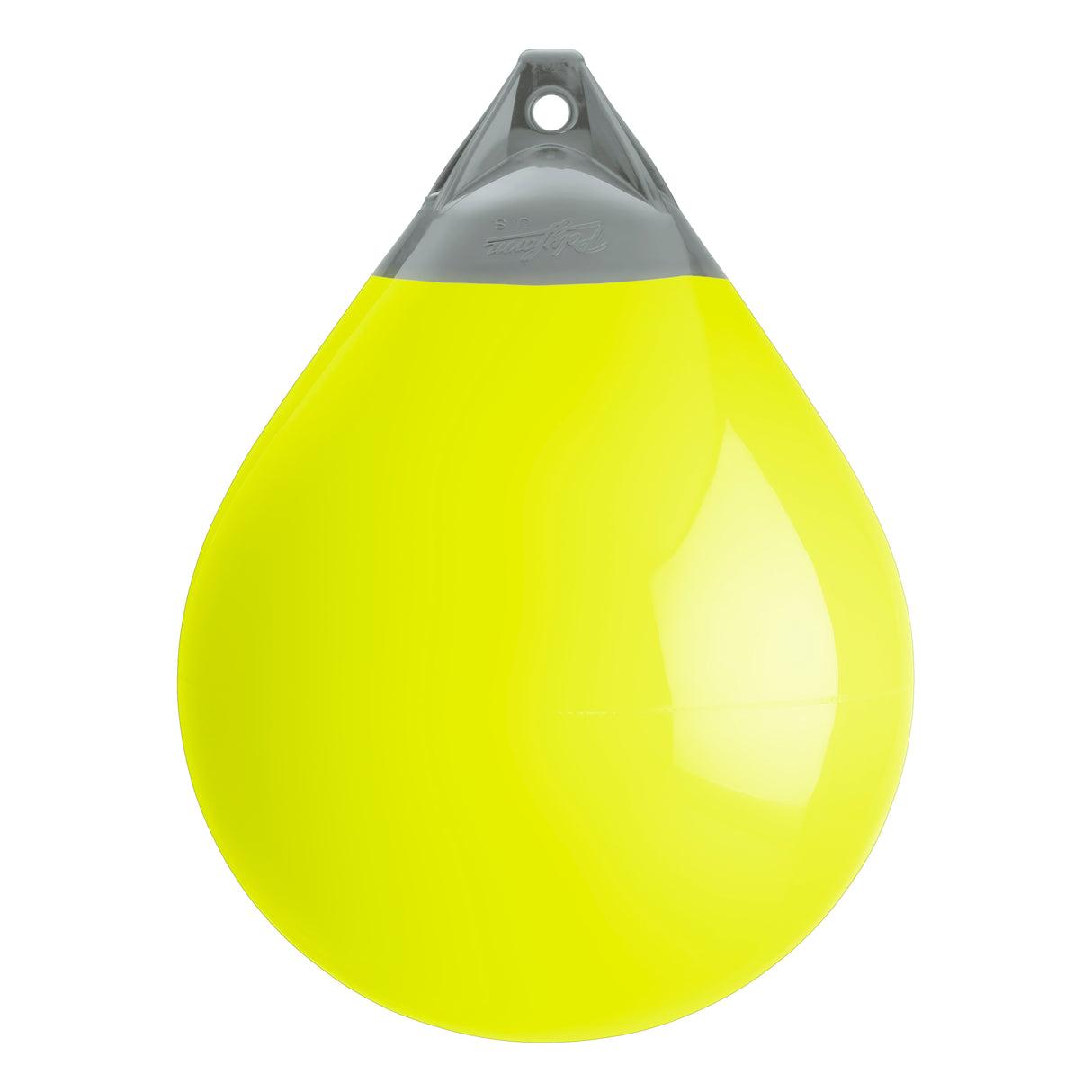 Saturn Yellow buoy with Grey-Top, Polyform A-5