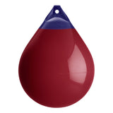 Burgundy inflatable buoy, Polyform A-5 