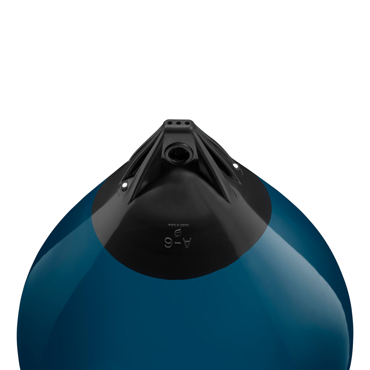 Catalina Blue buoy with Black-Top, Polyform A-6 angled shot