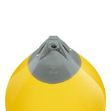 Yellow buoy with Grey-Top, Polyform A-6 angled shot