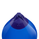 Blue inflatable buoy, Polyform A-6 angled shot
