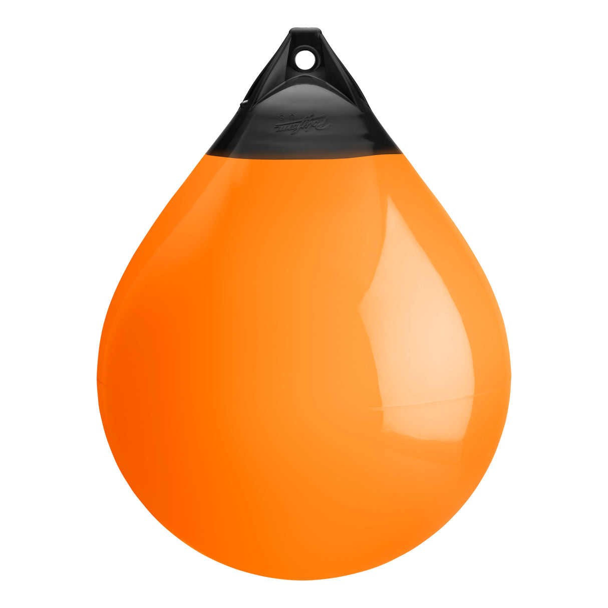 Orange buoy with Black-Top, Polyform A-6
