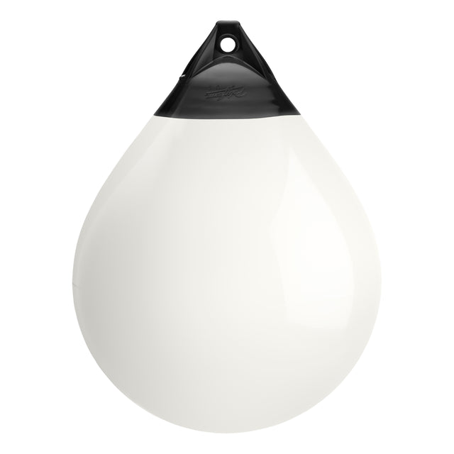 White buoy with Black-Top, Polyform A-6