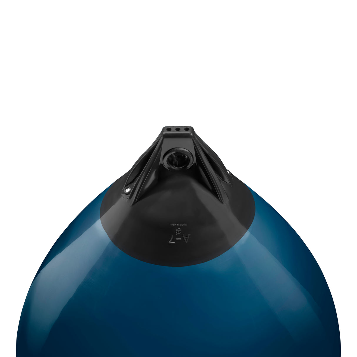 Catalina Blue buoy with Black-Top, Polyform A-7 angled shot