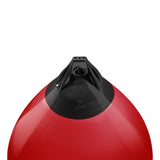 Classic Red buoy with Black-Top, Polyform A-7 angled shot