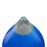 Blue buoy with Grey-Top, Polyform A-7 angled shot