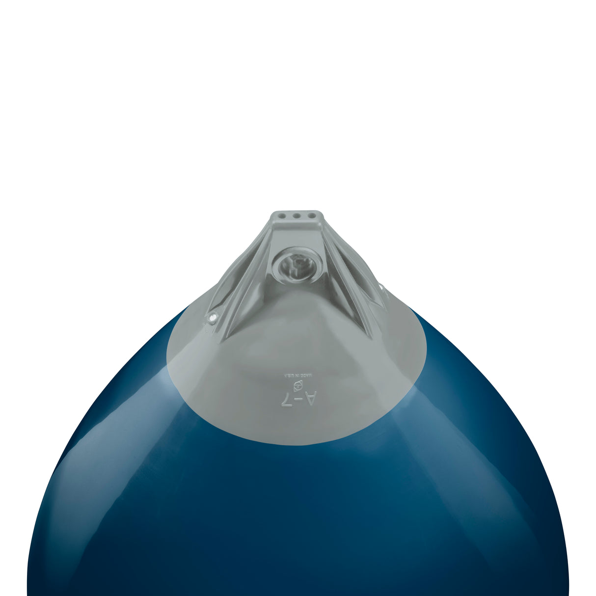Catalina Blue buoy with Grey-Top, Polyform A-7 angled shot