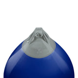 Cobalt Blue buoy with Grey-Top, Polyform A-7 angled shot