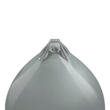 Grey buoy with Grey-Top, Polyform A-7 angled shot