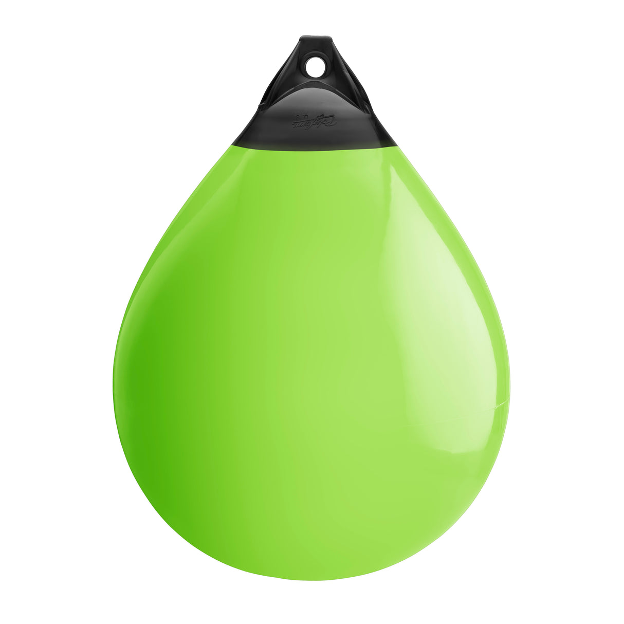 Lime buoy with Black-Top, Polyform A-7