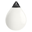 White buoy with Black-Top, Polyform A-7
