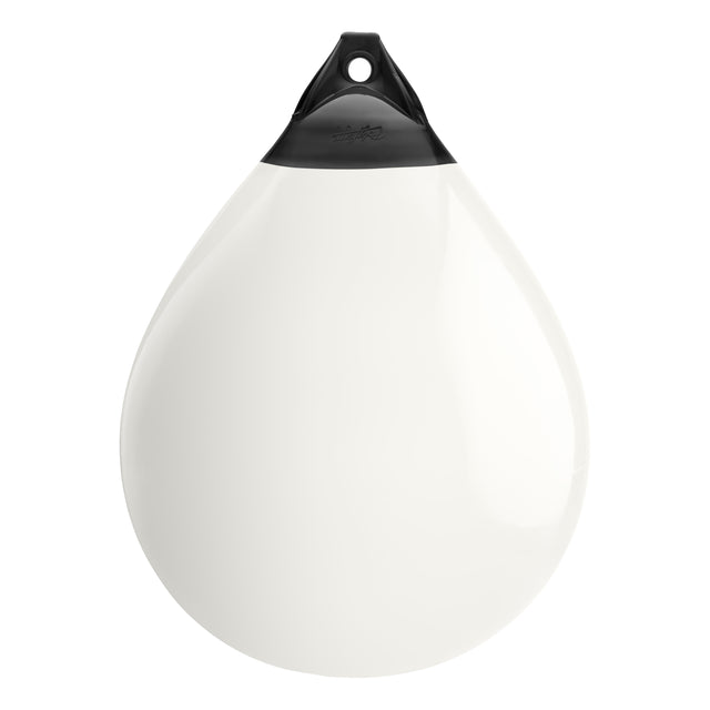 White buoy with Black-Top, Polyform A-7