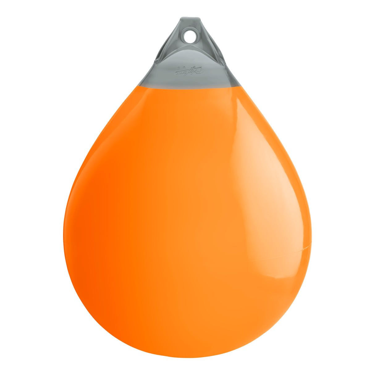 Orange buoy with Grey-Top, Polyform A-7