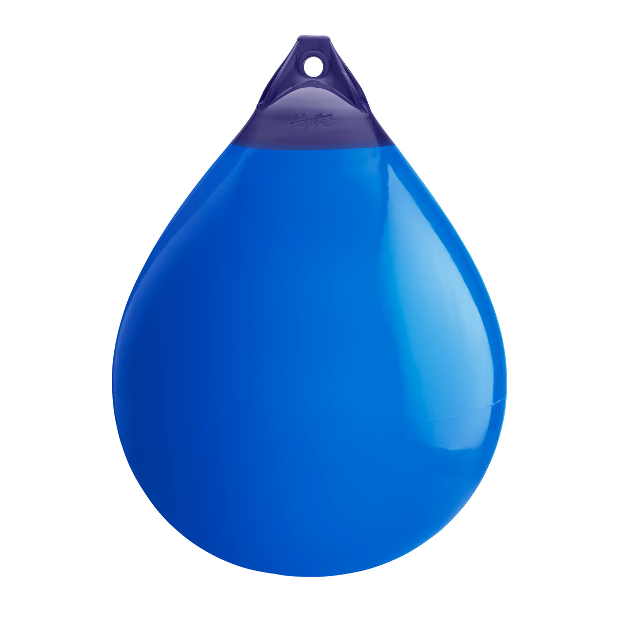 Blue inflatable buoy, Polyform A-7 