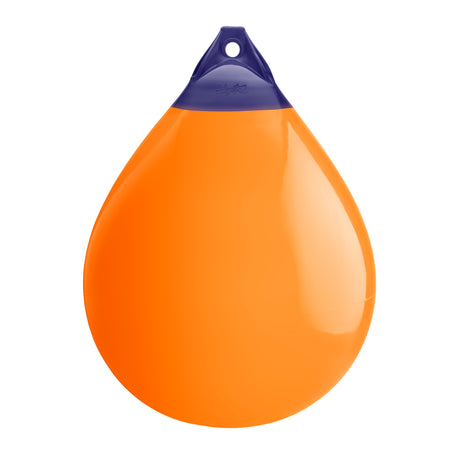 Orange inflatable buoy, Polyform A-7 