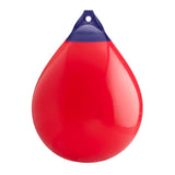 Red inflatable buoy, Polyform A-7 