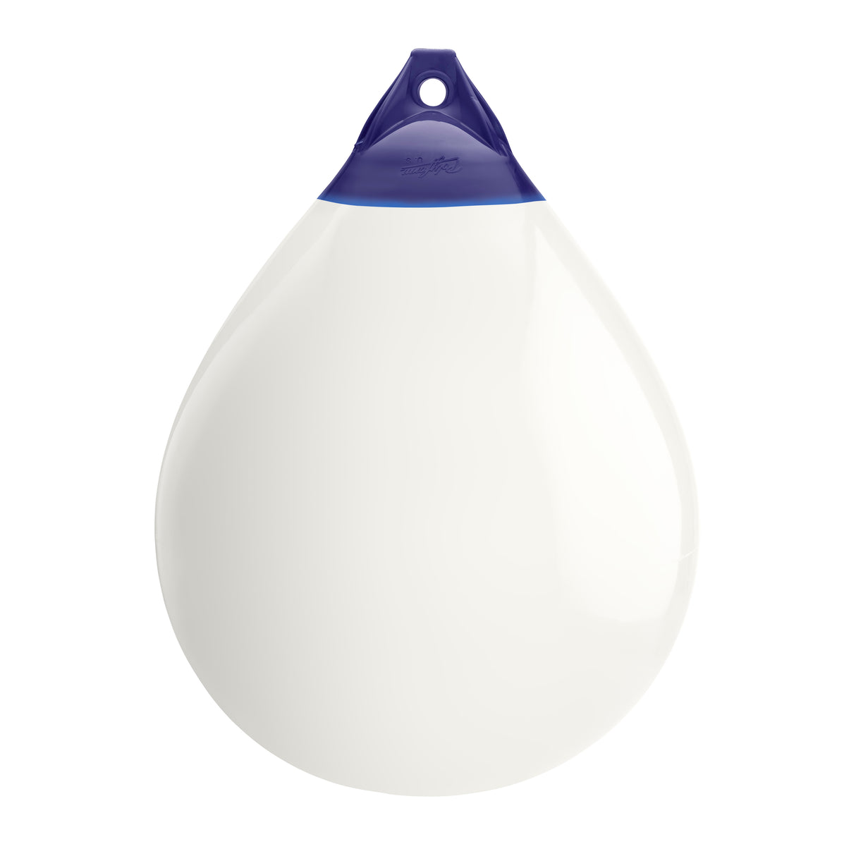 White inflatable buoy, Polyform A-7 