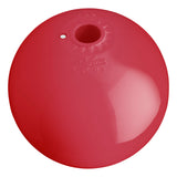 Hole through center mooring and marker buoy, Polyform CC-2 Classic Red angled shot