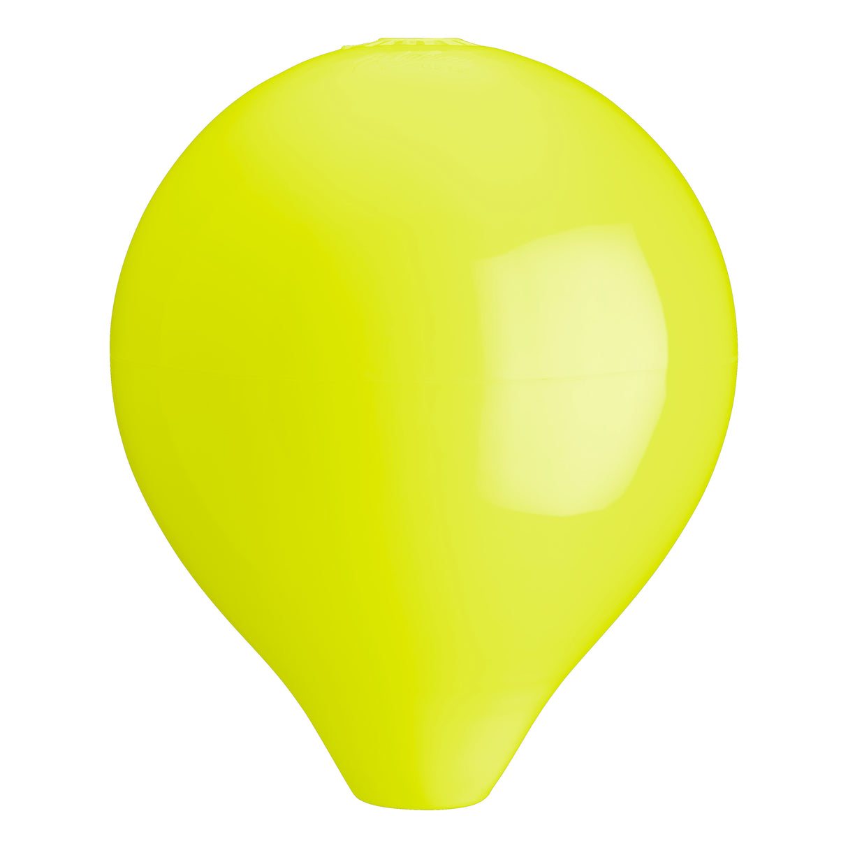 Hole through center mooring and marker buoy, Polyform CC-4 Saturn Yellow
