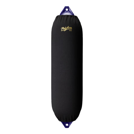 Black boat fender cover, Polyform EFC-8