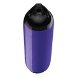 Purple boat fender with Black-Top, Polyform F-02 angled shot