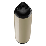 Sand boat fender with Black-Top, Polyform F-02 angled shot