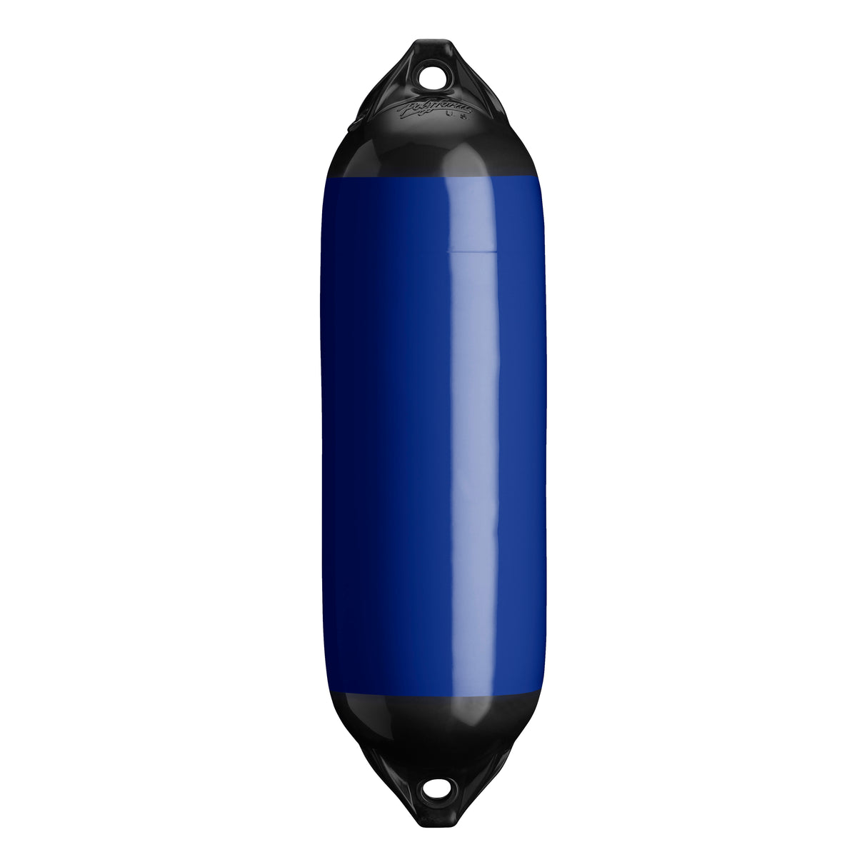 Cobalt Blue boat fender with Black-Top, Polyform F-02 