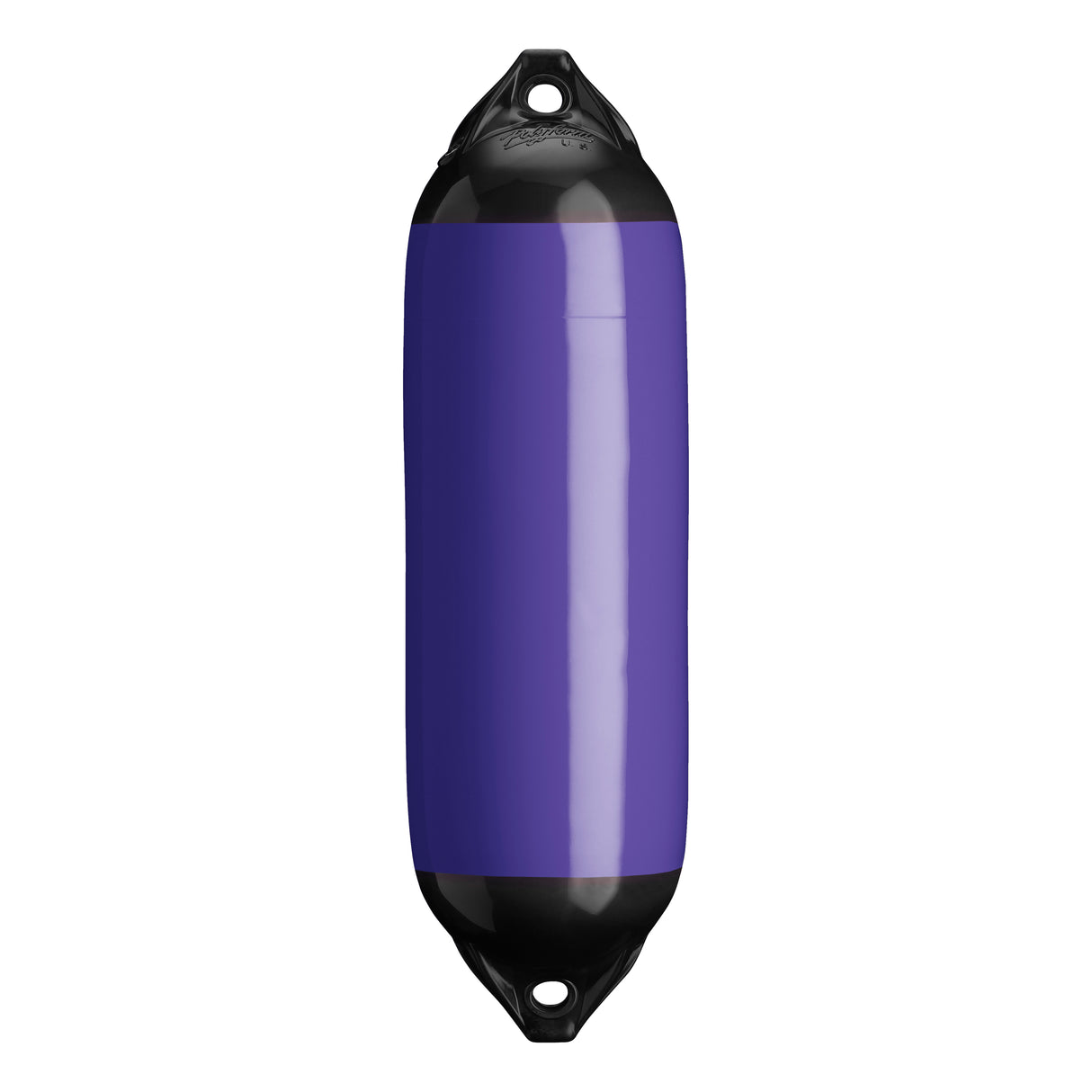Purple boat fender with Black-Top, Polyform F-02 
