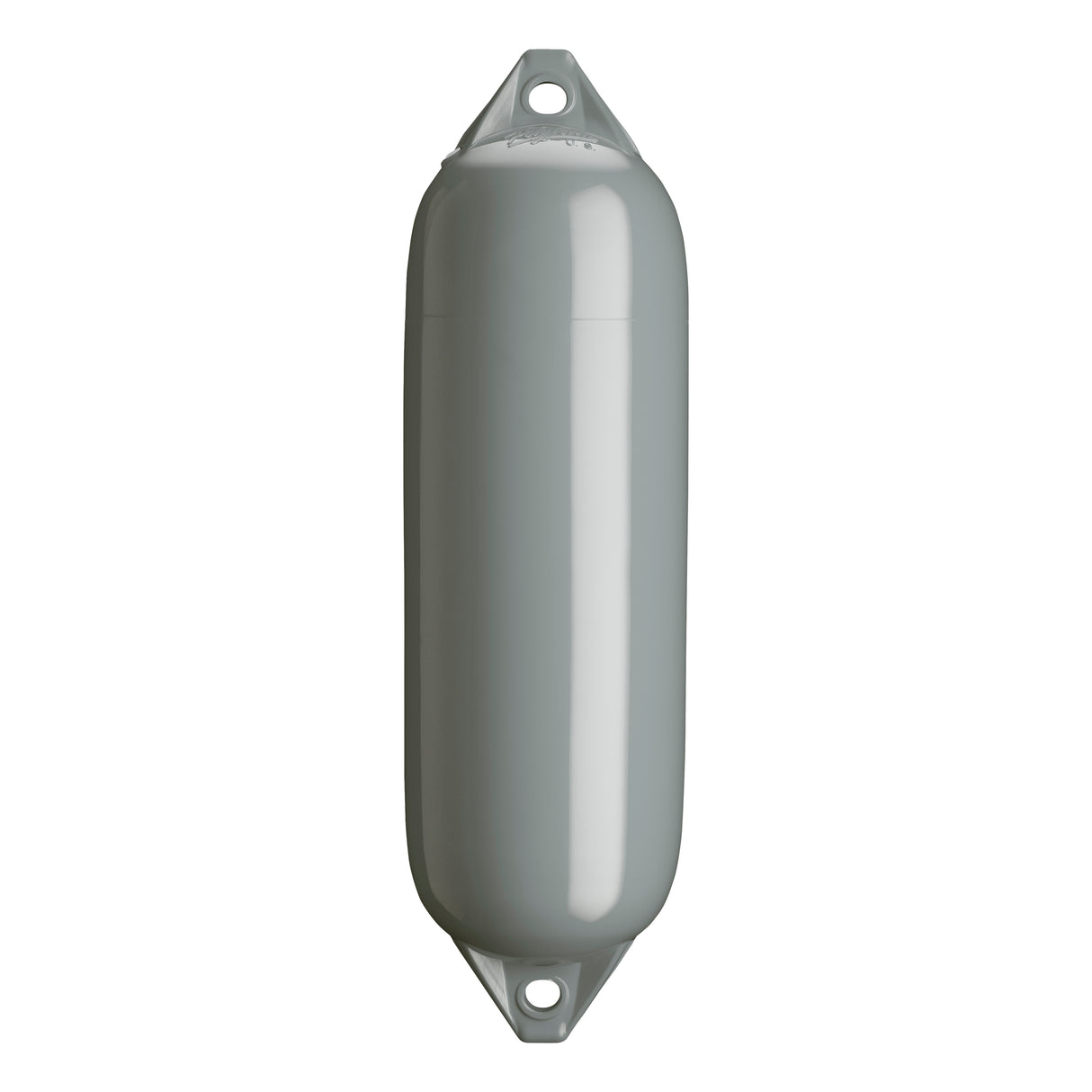 All Grey boat fender with Grey-Top, Polyform F-02 
