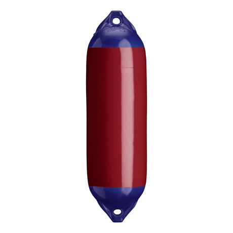 Burgundy boat fender with Navy-Top, Polyform F-02 